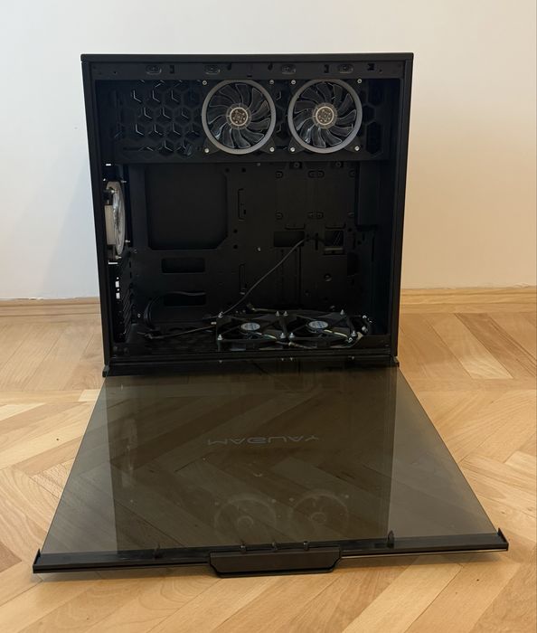 Carcasa ATX InWin 303C, fara sursa, neagra, 5 ventilatoare