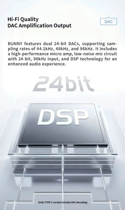 Tanchjim Bunny DSP - IEM наушники 24-бит/96кГц