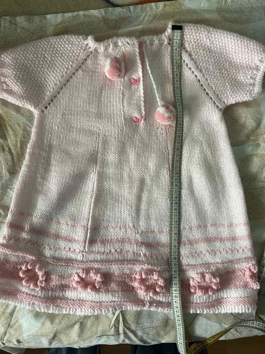 Детска плетена рокличка