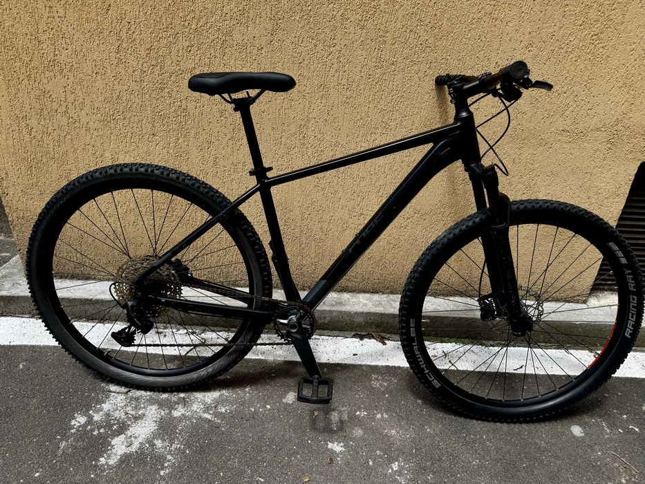 Bicicleta Cube Attention SL Black Gray SRAM furca aer