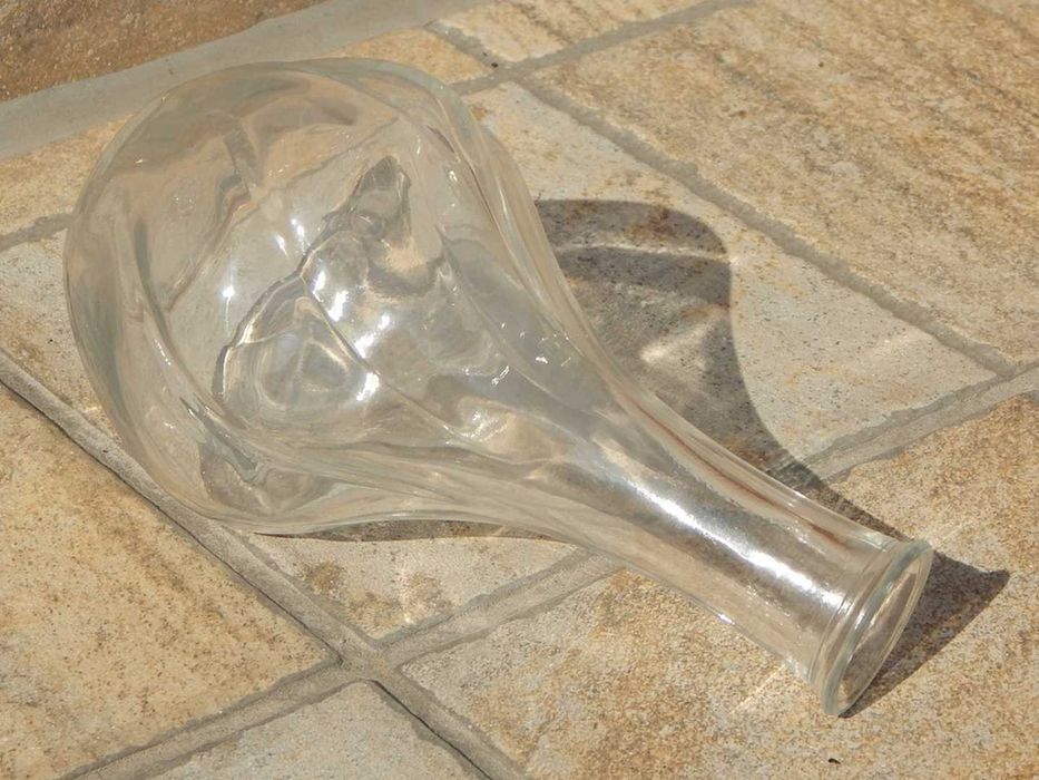 Vaza de sticla (recipient) IKEA cu gat lung 17 cm