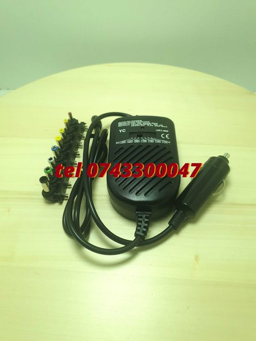 Incarcator Universal Pentru Laptop Pentru Auto Alimentare La 12v