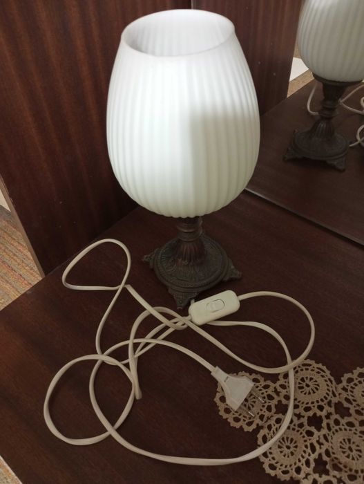 Метална работна лампа с щипка и нощни ретро лампи