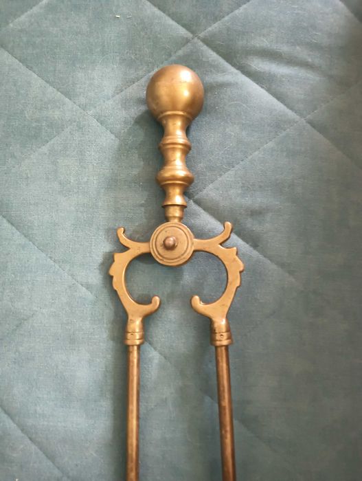 Делаф за камина, бронзов,старинен