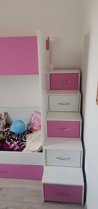 Mobiler dormitor complet cu pat supraetajat