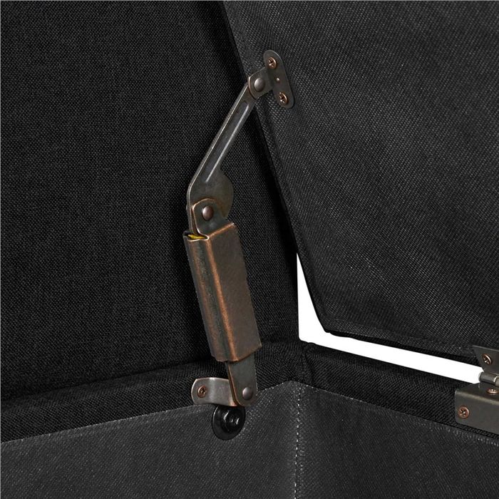 Bancă tapițată, canapea cu cotiere capăt de pat, hol |S 613474 Black