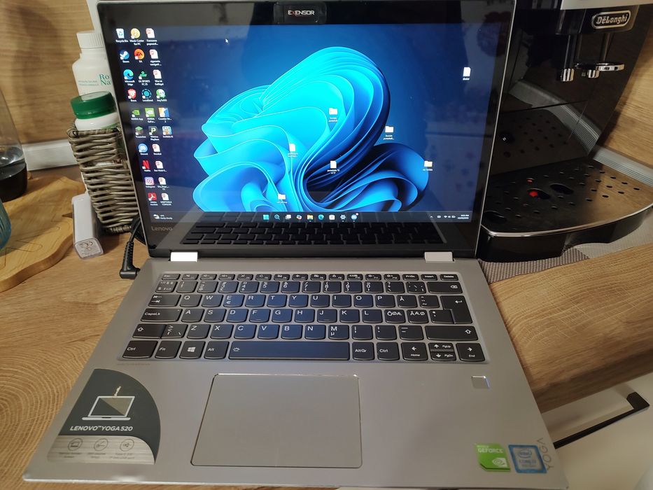 Lenovo Yoga 520 i7-8550U 8GB RAM SSD 477GB NVIDIA 940MX TOUCHSCREEN