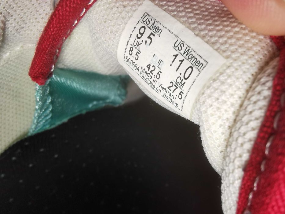 Vans Checkers rosu/alb in calitate impecabila