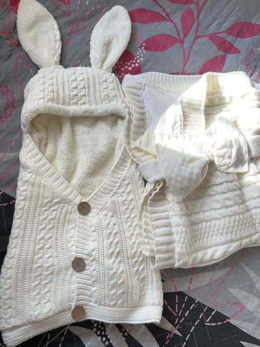 Конверт и плед на выписку