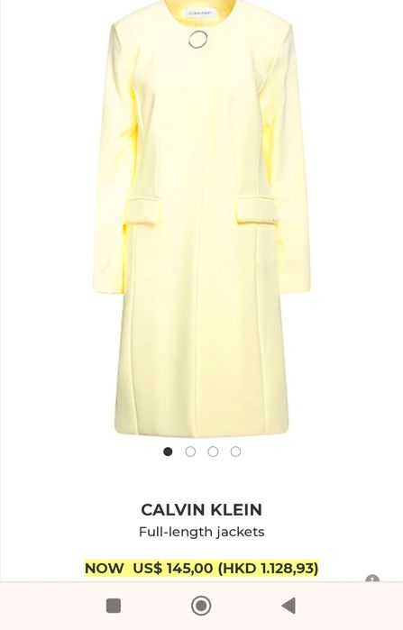 Palton/ pardesiu/jacheta Calvin Klein