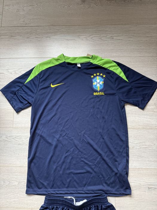 Echipament fotbal Brazilia Nike bleumarin complet tricou + șort