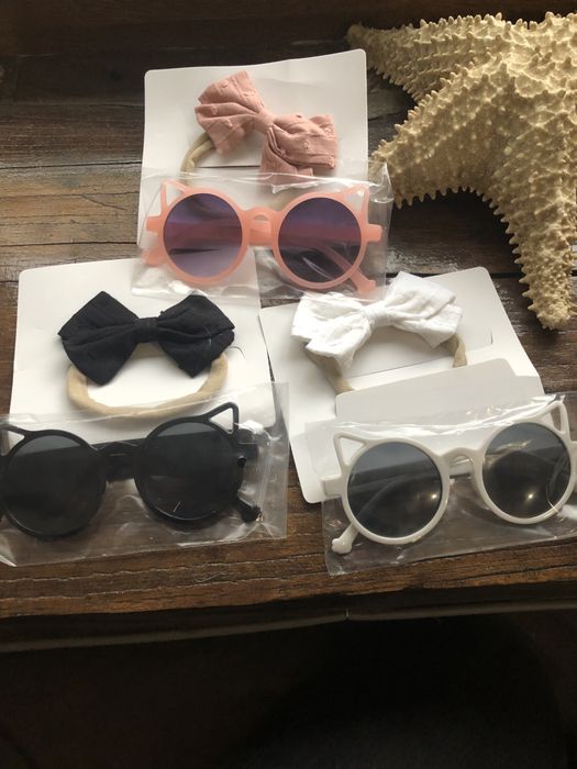 Комплект детска лента за коса и слънчеви очила