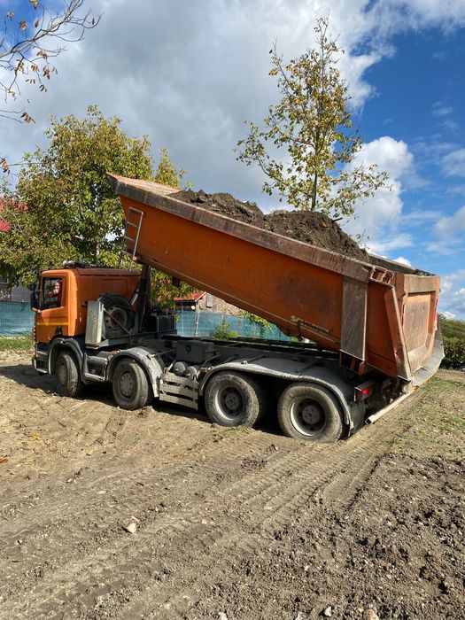 Pământ, nisip, sort, utilaje etc