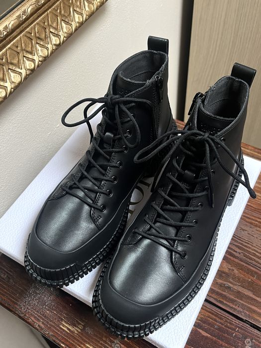 Camper, 'Pix' ghete din piele naturală, ultra-ușoară, negre