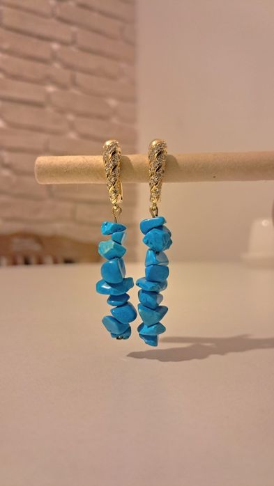 Серьги с бирюзой