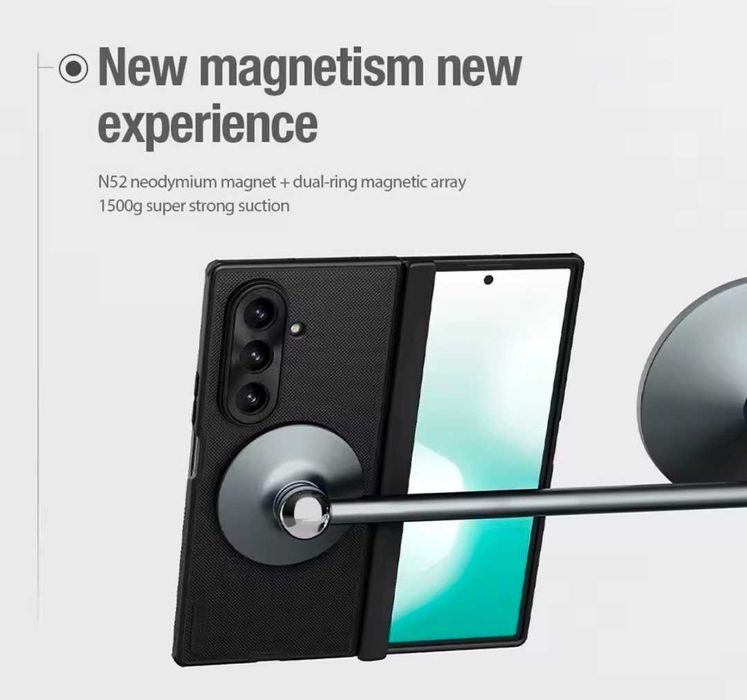 Husa, Nillkin Frosted Shield Fold pentru Samsung Galaxy Z Fold7, Negru