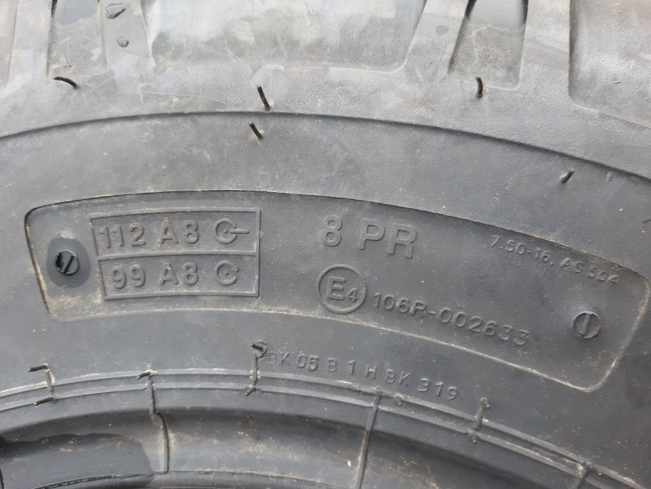 Anvelope noi cu garantie 2 ani 7.50-16 de tractiune cu 8PR livrare