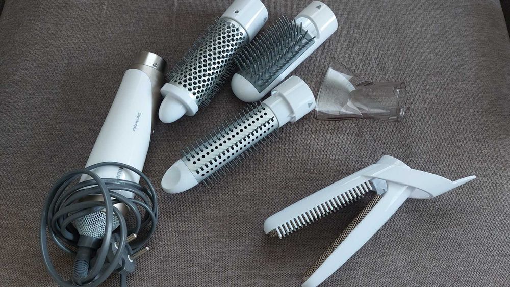 Perie cu aer cald Philips Salon Airstylist Pro (5 accesorii), la cutie