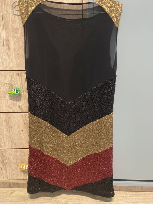 Rochie Nissa scurta paiete S