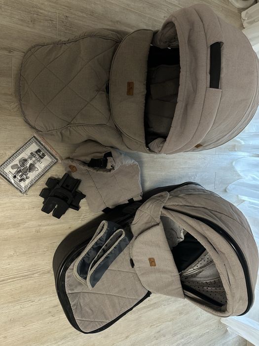 Бебешка комбинирана количка Lorelli Rimini String&Black