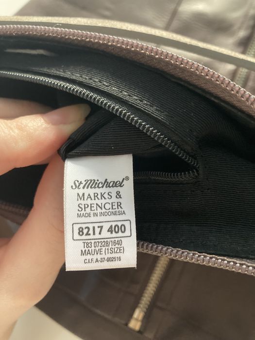 Geantă piele naturală Marks&Spencer