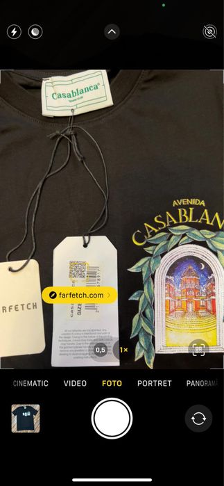 Tricouri CASABLANCA negru/alb