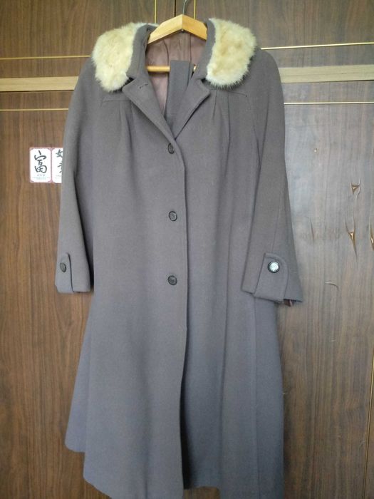 Пальто с мехом из норки
