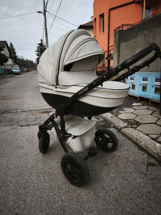 Кожена количка 2 в 1 Versacy (малък и голям кош)