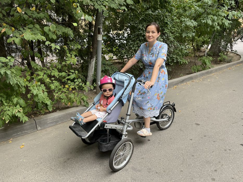 Продам велосипед для мамы и ребенка, велоколяска, мамачари, tagabike