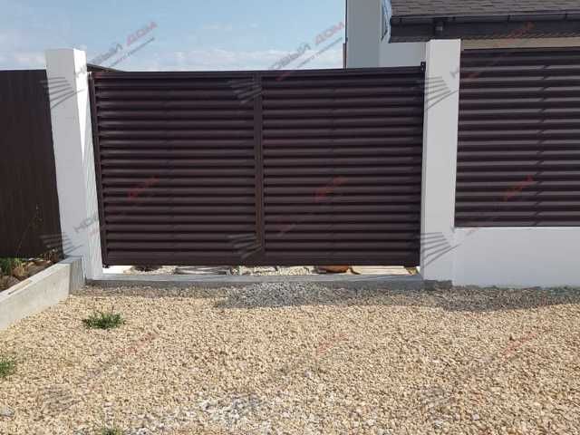 Забор жалюзи из металла