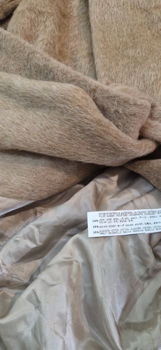 Зимни палто Zara с качулка, размер Л