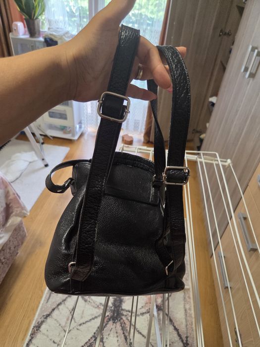 Genta/Rucsac Mala piele naturala