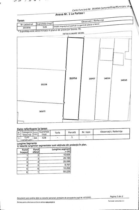 Teren 528 mp Bujac – între case, utilități la stradă - Proprietar