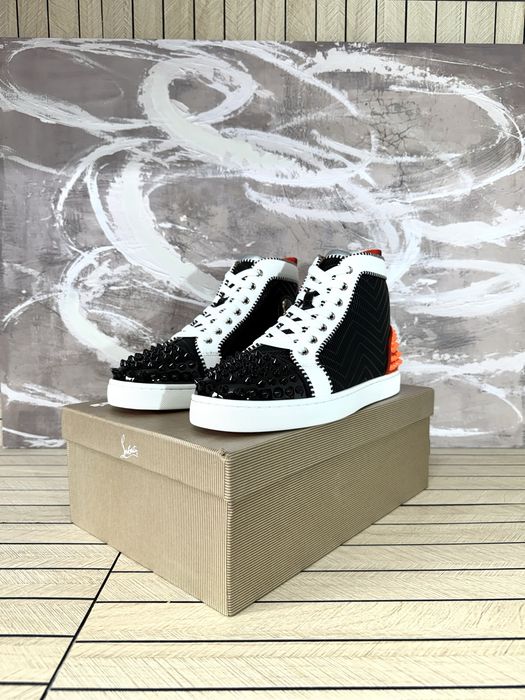 Christian Louboutin High Orange Spikes