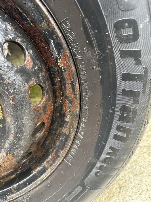 Jante de tabla +anvelope  Mercedes  Sprinter  , vw LT, 15”