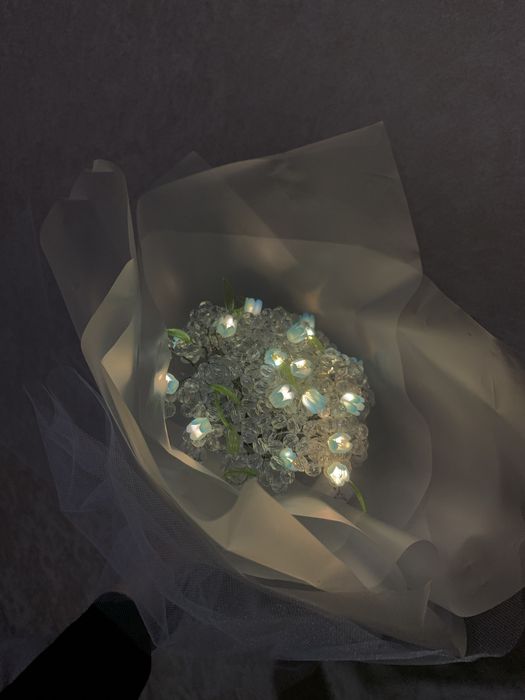 Букет с бусинами