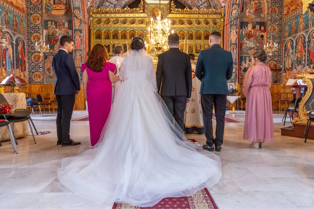 Rochie de mireasa A line de la Marithe CURATATA