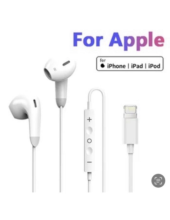 Pachet 3 in 1 Adaptor + Cablu Date + Casti Compatibil Iphone