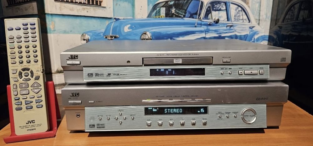 JVC RX E 111 amplificator statie amplituner si JVC XV E 111 cd dvd