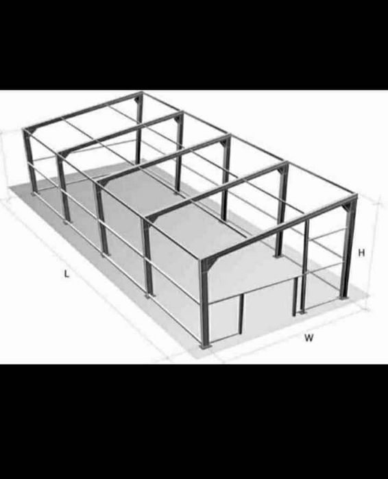 Hale metalice din europrofile IPE INP HEA HEB sau țeava rectangulara
