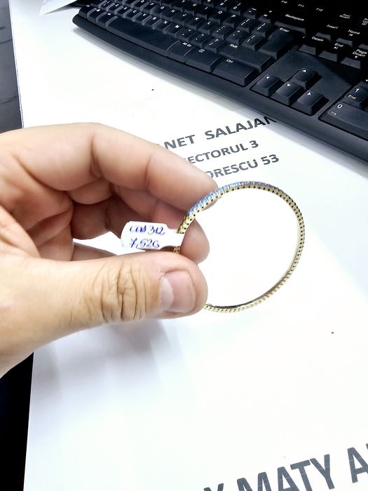 Vand bratara tenis din aur 14 k 7.52 g cod 312