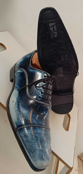 Panfofi de lux 42 42.5 43 oxford cap toe GREVE NOI lucrati manual