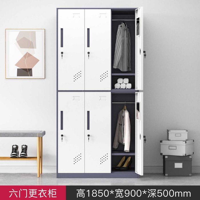 Шкаф для раздевалки / йога / металлический / безопасный / современный