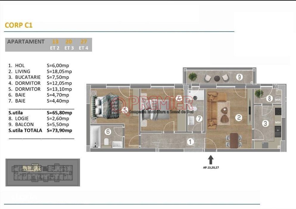 Metalurgiei – zona Lidl & Parcul Tudor Arghezi | Apartament 3 camere