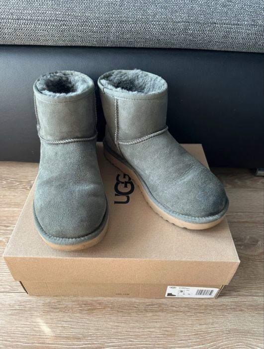 Ugg classic mini, verde, mărimea 40