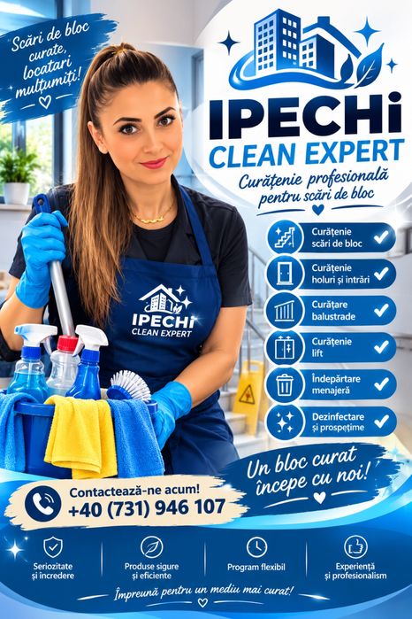 Curetenie in scari de bloc si apartamente