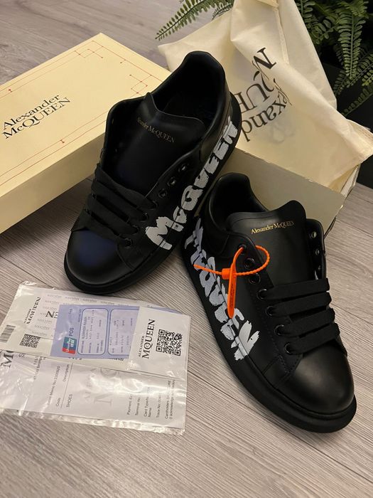 Adidasi Alexander McQueen Graffiti Black