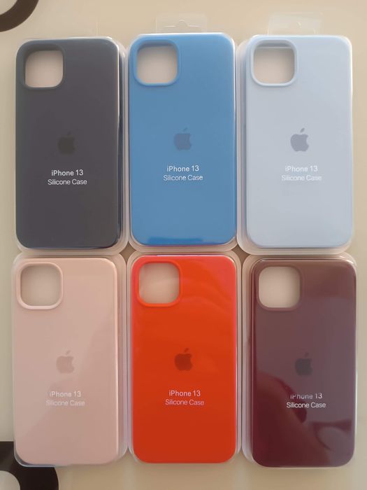 Huse iPhone Silicon cu Logo Apple | Sigilate | 13 / 14 / 15 / 16 / 17