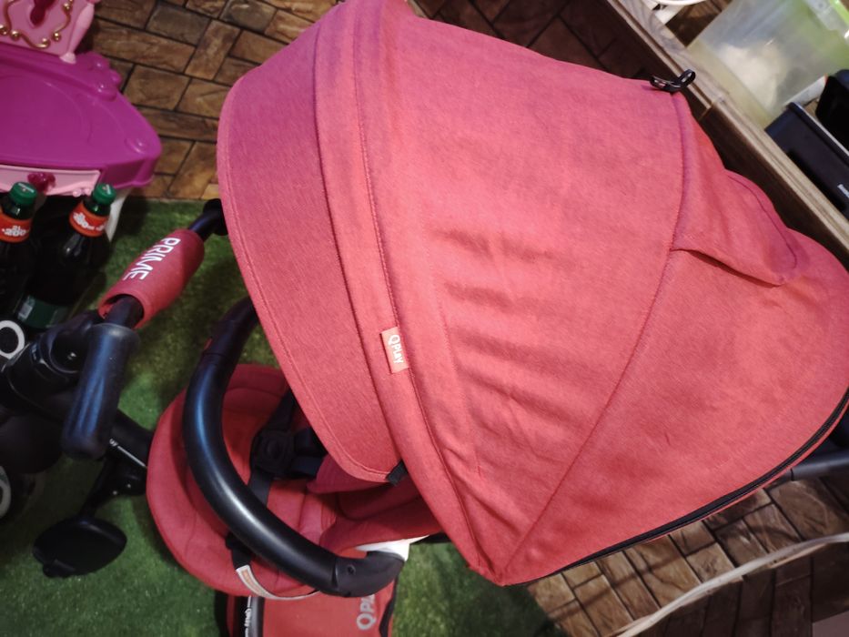 Детска триколка 4 в 1 QPlay Prime, червен цвят