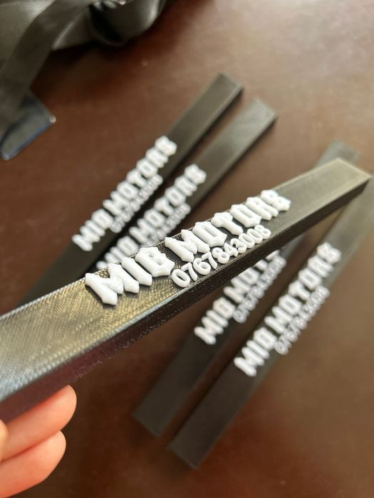 Placute inmatriculare moto custom